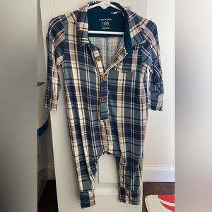 Posh Peanut 12-18M boys Henley romper